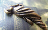 Accessories - 6 Pcs Of Antique Bronze Lovely Parrot Bird Charms 14x38mm A301