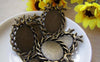 Accessories - 6 Pcs Of Antique Bronze Oval Bird Dove Cameo Base Settings Match 18x25mm Cabochon A3196