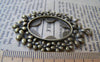 Accessories - 6 Pcs Of Antique Bronze Oval Cameo Base Settings Match 18x25mm Cabochon A3535