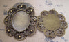 Accessories - 6 Pcs Of Antique Bronze Oval Cameo Cabochon Base Settings Match 31x41mm A2173