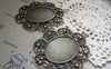 Accessories - 6 Pcs Of Antique Bronze Oval Cameo Cabochon Base Settings Match 31x41mm A2173