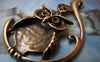 Accessories - 6 Pcs Of Antique Bronze Owl Earring Pendant Charms 30x48mm A126