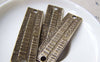 Accessories - 6 Pcs Of Antique Bronze Rectangular Barcode Connectors 14x52mm A3718