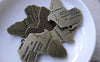 Accessories - 6 Pcs Of Antique Bronze Sectional Map Charms 30x37mm A7764