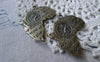 Accessories - 6 Pcs Of Antique Bronze Sectional Map Charms 35x35mm A7738