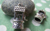 Accessories - 6 Pcs Of Antique Silver 3D Chinese Windlass Pendants Charms 12x22mm HEAVY A841