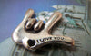 Accessories - 6 Pcs Of Antique Silver Hand Charms 28x29mm A1353