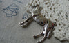 Accessories - 6 Pcs Of Antique Silver Horse Charms Pendants Connectors 43x43mm A5473