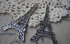 Accessories - 6 Pcs Of Antique Silver Huge Eiffel Tower Charms Pendants Double Sided 35x68mm A1658