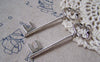 Accessories - 6 Pcs Of Antique Silver HUGE Key Pendants Charms 23x75mm A5316