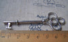 Accessories - 6 Pcs Of Antique Silver Key Pendants Charms 28x75mm A1237