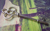 Accessories - 6 Pcs Of Antique Silver Key Pendants Charms 28x75mm A1237
