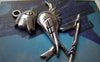 Accessories - 6 Pcs Of Antique Silver Lovely Bird Pendants Charms 40x41mm A833