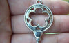 Accessories - 6 Pcs Of Antique Silver Lovely Flower Key Charms Pendants 25x75mm A1248