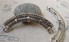 Accessories - 6 Pcs Of Antique Silver Multiple Loops Curved Bar Connectors 14x69mm A6108
