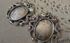 Accessories - 6 Pcs Of Antique Silver Oval Cameo Base Settings Match 18x25mm Cabochon A7473