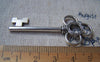 Accessories - 6 Pcs Of Antique Silver Plum Flower Skeleton Key Pendants Charms 23x54mm A1232