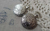 Accessories - 6 Pcs Of Antique Silver Pocket Watch Round Base Pendants Match 19.5mm Cabochon A6674
