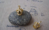 Accessories - 6 Pcs Of Gold Plated Brass Filigree 3D Crown Charms 13x19mm A5018