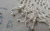 Accessories - 6 Pcs Of Matte Silver Brass Swirly Flower Charms 12x24mm A6675