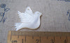 Accessories - 6 Pcs Of Natural Shell Dove Pigeon Bird Charms  20x25mm A2763