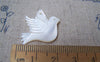 Accessories - 6 Pcs Of Natural Shell Dove Pigeon Bird Charms 20x25mm A2763