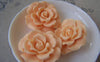 Accessories - 6 Pcs Of Resin Light Yellow Flower Cameo Cabochon 37mm A601