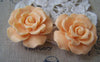 Accessories - 6 Pcs Of Resin Light Yellow Flower Cameo Cabochon 37mm A601