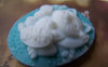 Accessories - 6 Pcs Of Resin Oval Cat Cameo Cabochon Blue 28x37mm A2932