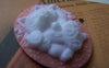 Accessories - 6 Pcs Of Resin Oval Cat Cameo Cabochon Pink 28x37mm A4024
