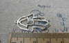 Accessories - 6 Pcs Of Silver Tone Filigree Hand Charms 21x31mm A6702