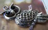 Accessories - 6 Pcs Of Tibetan Silver Antique Silver Rhinestone Owl Pendants 25x50mm A2928
