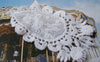 Accessories - 6 Pcs Of White Filigree Floral Deer Cotton Lace Doily 50x85mm A5005