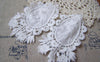 Accessories - 6 Pcs Of White Filigree Floral Deer Cotton Lace Doily 50x85mm A5005
