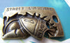 Accessories - 6 Pcs Shield Pendants Antique Bronze Charms 25x38mm A522