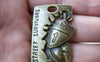 Accessories - 6 Pcs Shield Pendants Antique Bronze Charms 25x38mm A522