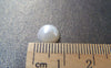 Accessories - 60 Pcs Of Resin Pearl White Round Cameo Cabochons 8mm A2795