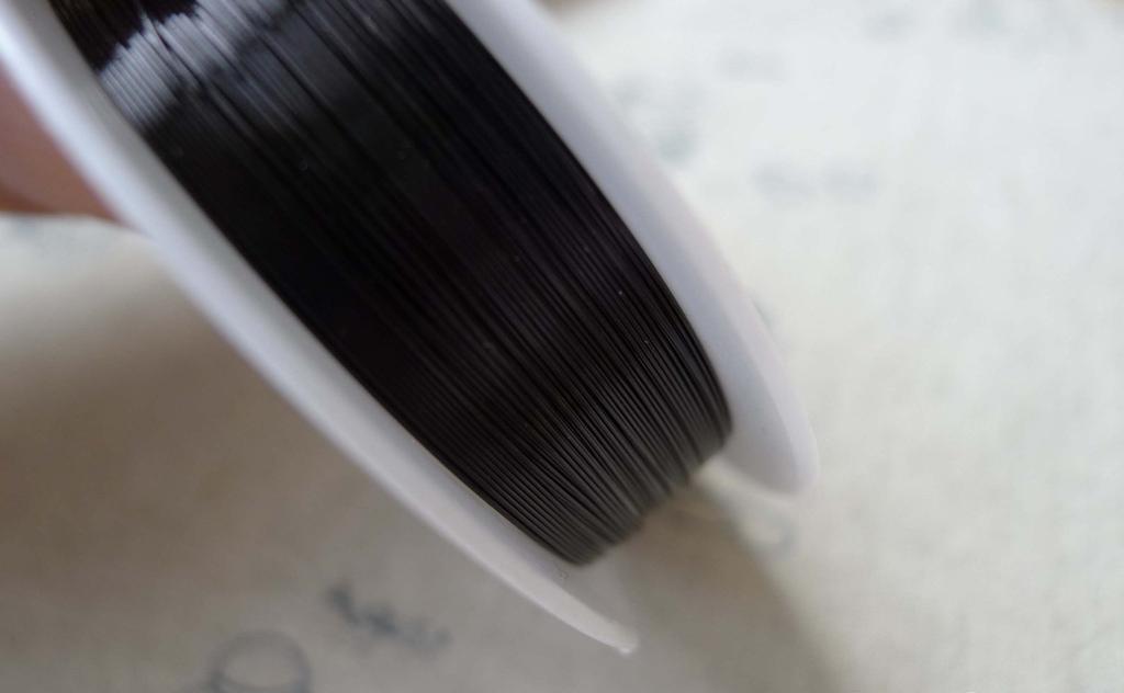 Accessories - 72ft (22m) Of Black Tone Brass Wire 0.3mm 28gauge A7099