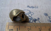 Accessories - 8 Pcs Of Antique Bronze 3D Pirate Skull Beads 12x14x20mm A1580