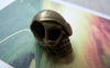 Accessories - 8 Pcs Of Antique Bronze 3D Pirate Skull Beads 12x14x20mm A1580