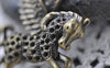 Accessories - 8 Pcs Of Antique Bronze Flying Horse Pendants Charms 41x51mm A7818