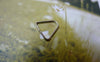 Accessories - 80 Pcs Of Silvery Gray Nickel Tone Triangle Jump Ring Pinch Bail 10x10mm A6066