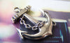 Accessories - Anchor Charms Antique Silver Charms 25x28mm Set Of 10 Pcs A1480