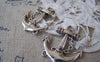 Accessories - Anchor Charms Antique Silver Charms 25x28mm Set Of 10 Pcs A1480