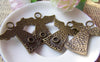 Accessories - Angel Pendants Antique Bronze Lovely Charms 34.5x35.5mm Set Of 10 Pcs A1479