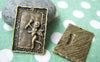 Accessories - Angel Pendants Rectangular Cupid Antique Bronze Charms 21x31mm Set Of 10 Pcs A3703