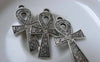 Accessories - Ankh Cross Antique Silver Egyptian Charms Double Sided 20x37mm Set Of 20 A7850