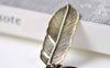 Accessories - Antique Bronze Angel Feather Wing Kit Charms Set Of 10 A7894