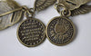 Accessories - Antique Bronze Angel Feather Wing Kit Charms Set Of 10 A7894