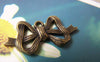 Accessories - Antique Bronze Bow Tie Charms 15x30mm Set Of 10 Pcs A4628